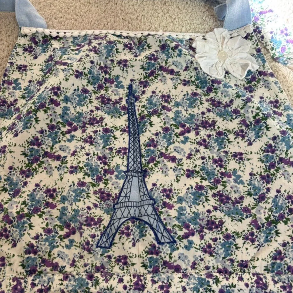 Sur La Table floral Eiffel Tower apron